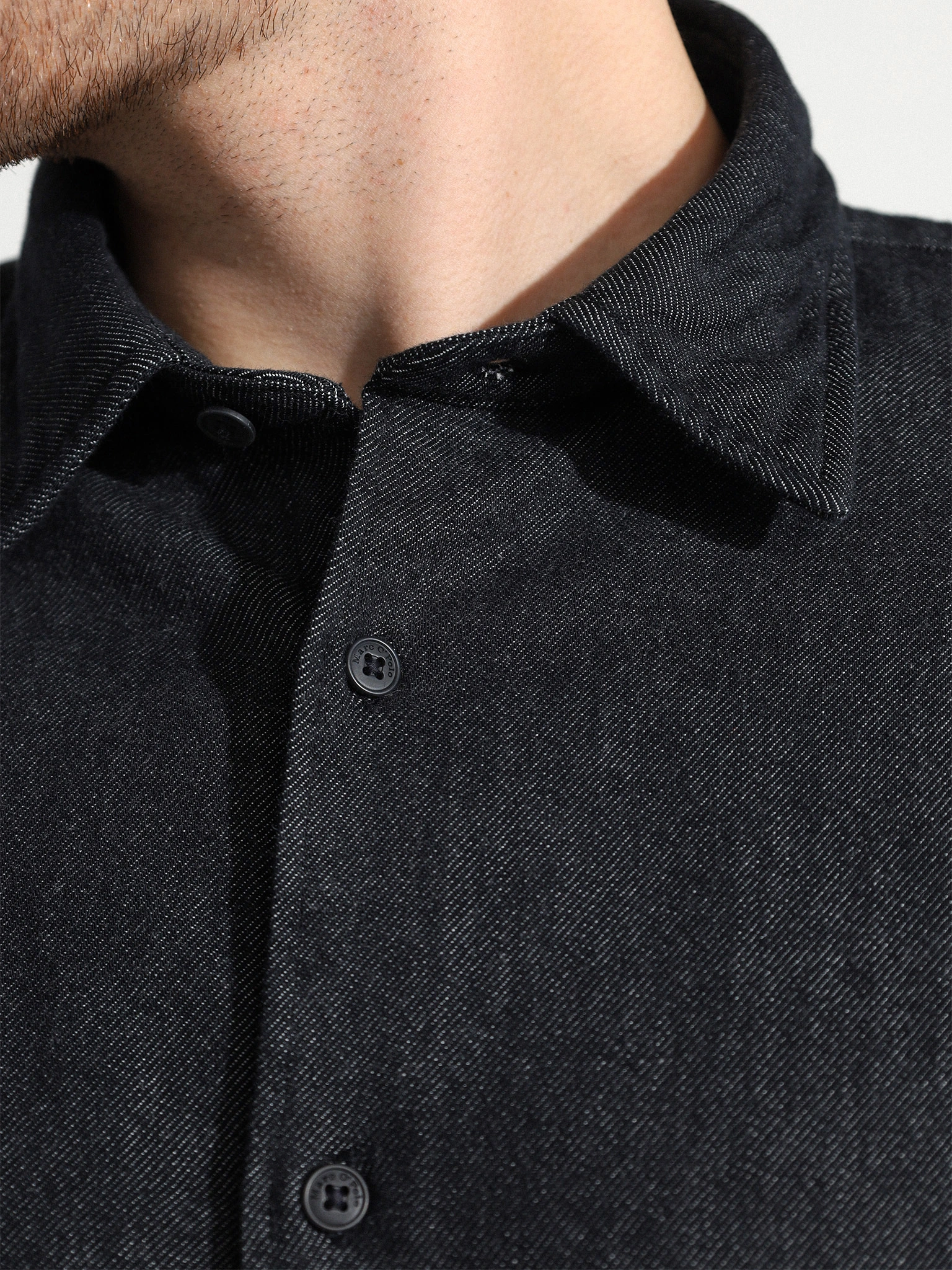 Сорочка цвета графит из хлопка